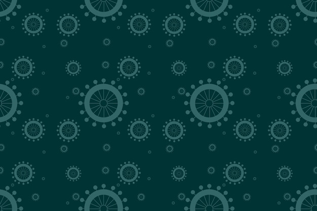 Green pattern for seamless fabric print