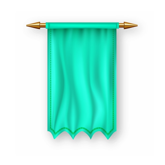 Green Pennat Flag