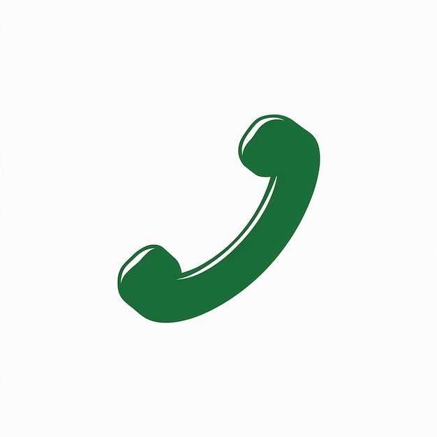 Un telefono verde che ha una lettera verde su di esso