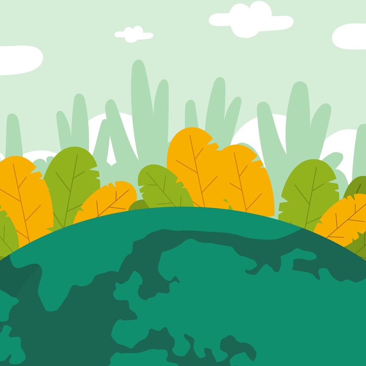 Vector a green planet background image