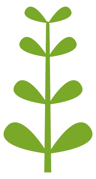 Green plant icon nature symbol growing weed