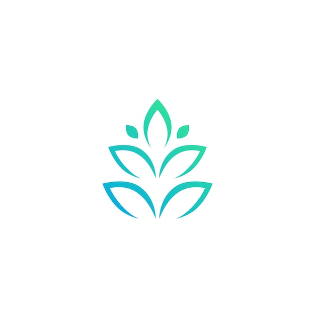 Green plant vector logo