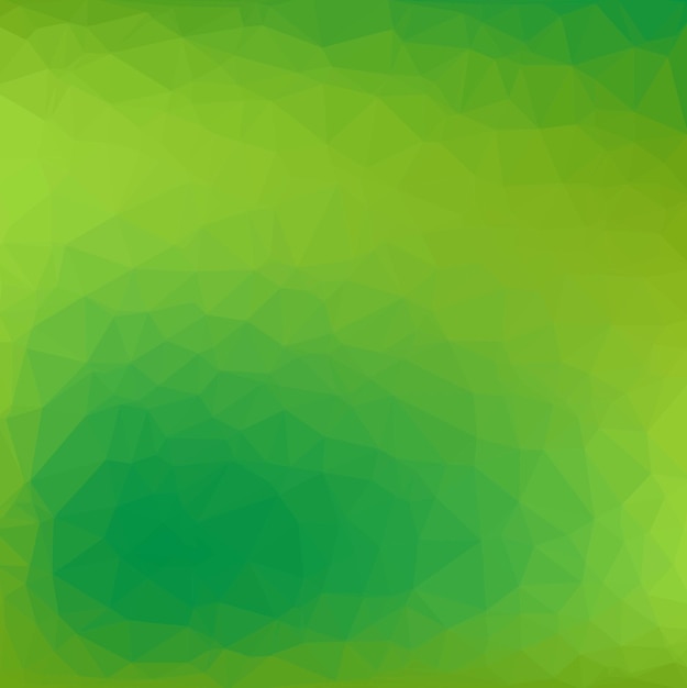 Vector green poligonal and nature background, vector illustration