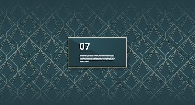 Green polygonal abstract background template