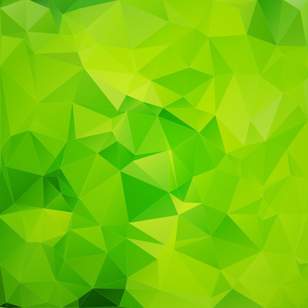 Vector green polygonal background