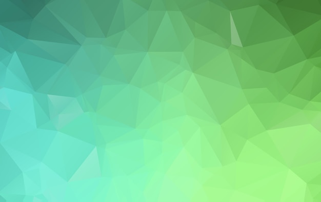 Green polygonal illustration, which consist of triangles. geometric background in origami style with gradient. triangular design for your business.