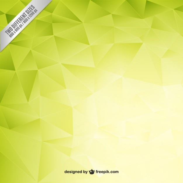 Green polygons background