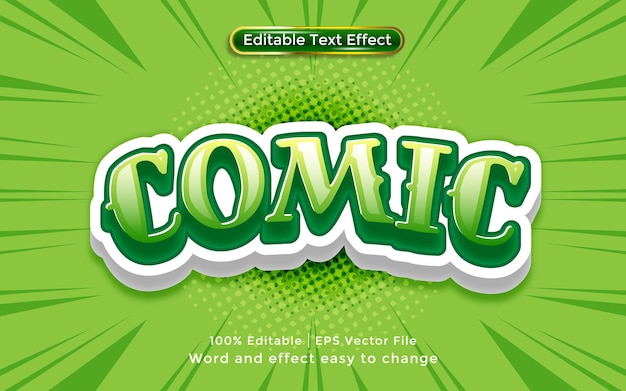 A green poster for a comic effect.