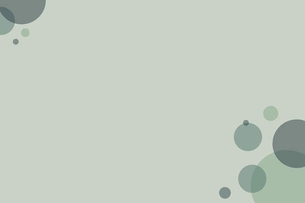 Vector green presentation background with circles