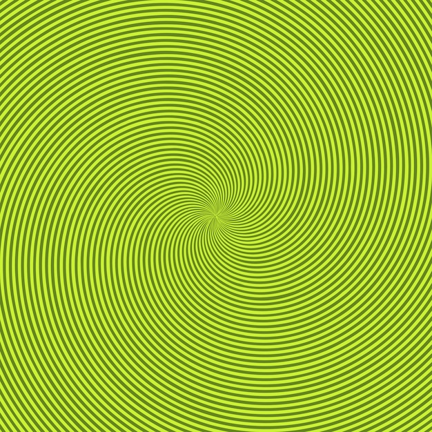 Green radiant background with circular swirl, helix or twist