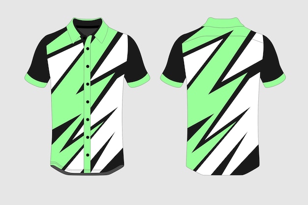緑のスポーツ t シャツ運動パフォーマンス衣類ベクトルを印刷する準備ができて