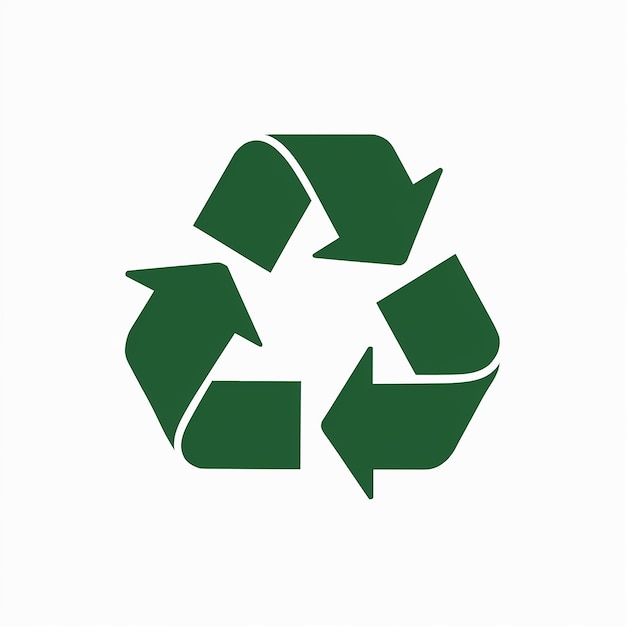 a green recycle sign that says recycle