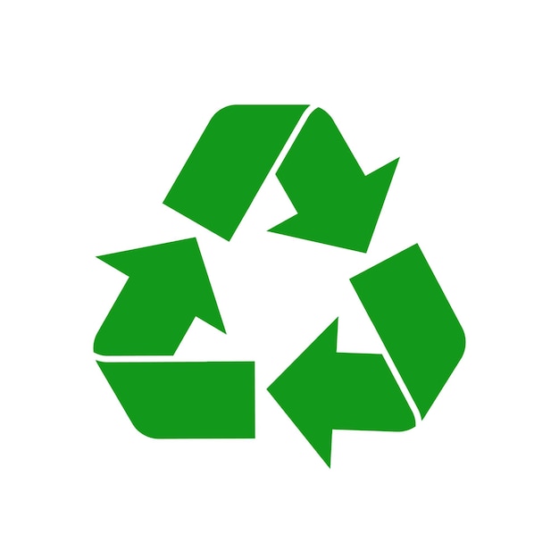 벡터 녹색 재활용 기호 아이콘 쓰레기의 에코 사이클 제거