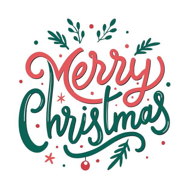 メリークリスマスという緑と赤のサイン