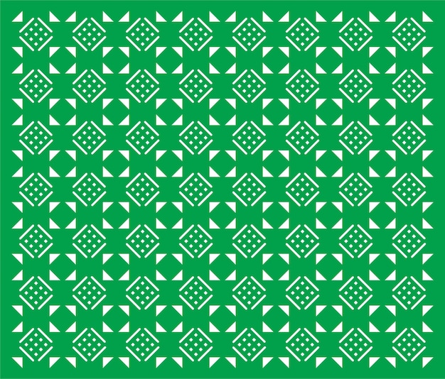 Green retro pattern design