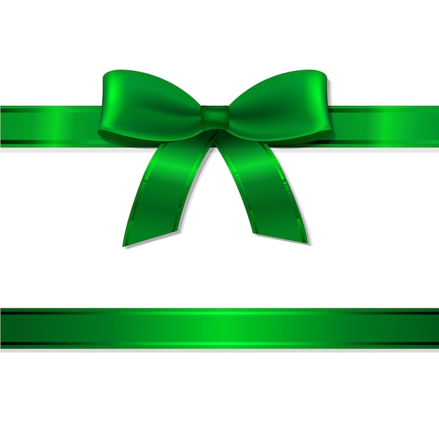 Green Ribbon And Bow