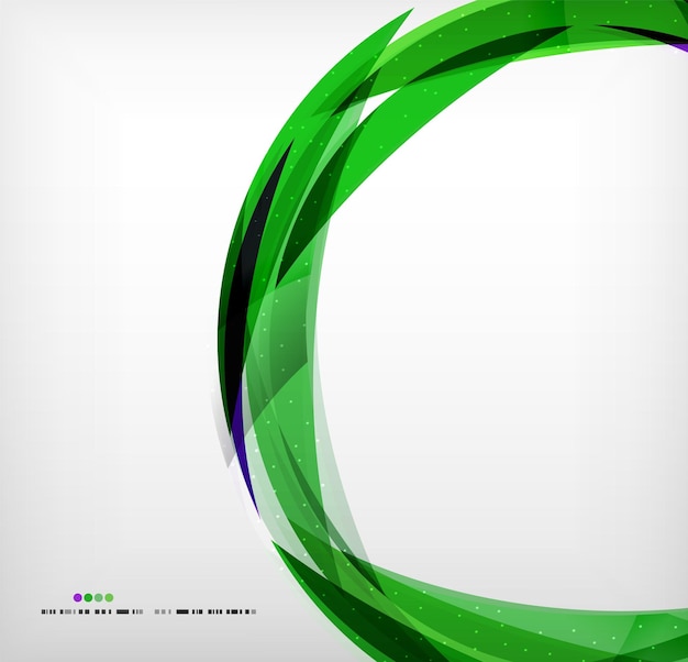 Green ring business abstract bubble