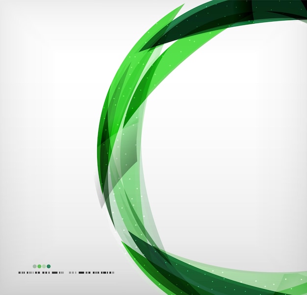 Green ring business abstract bubble