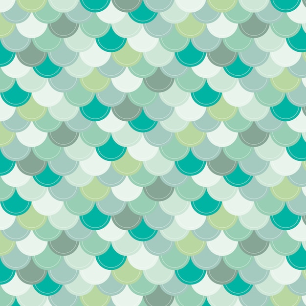 Green scales seamless pattern