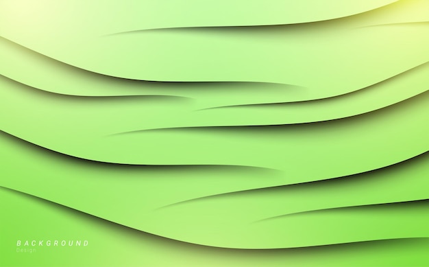 Vector green scratches shape line abstract background design