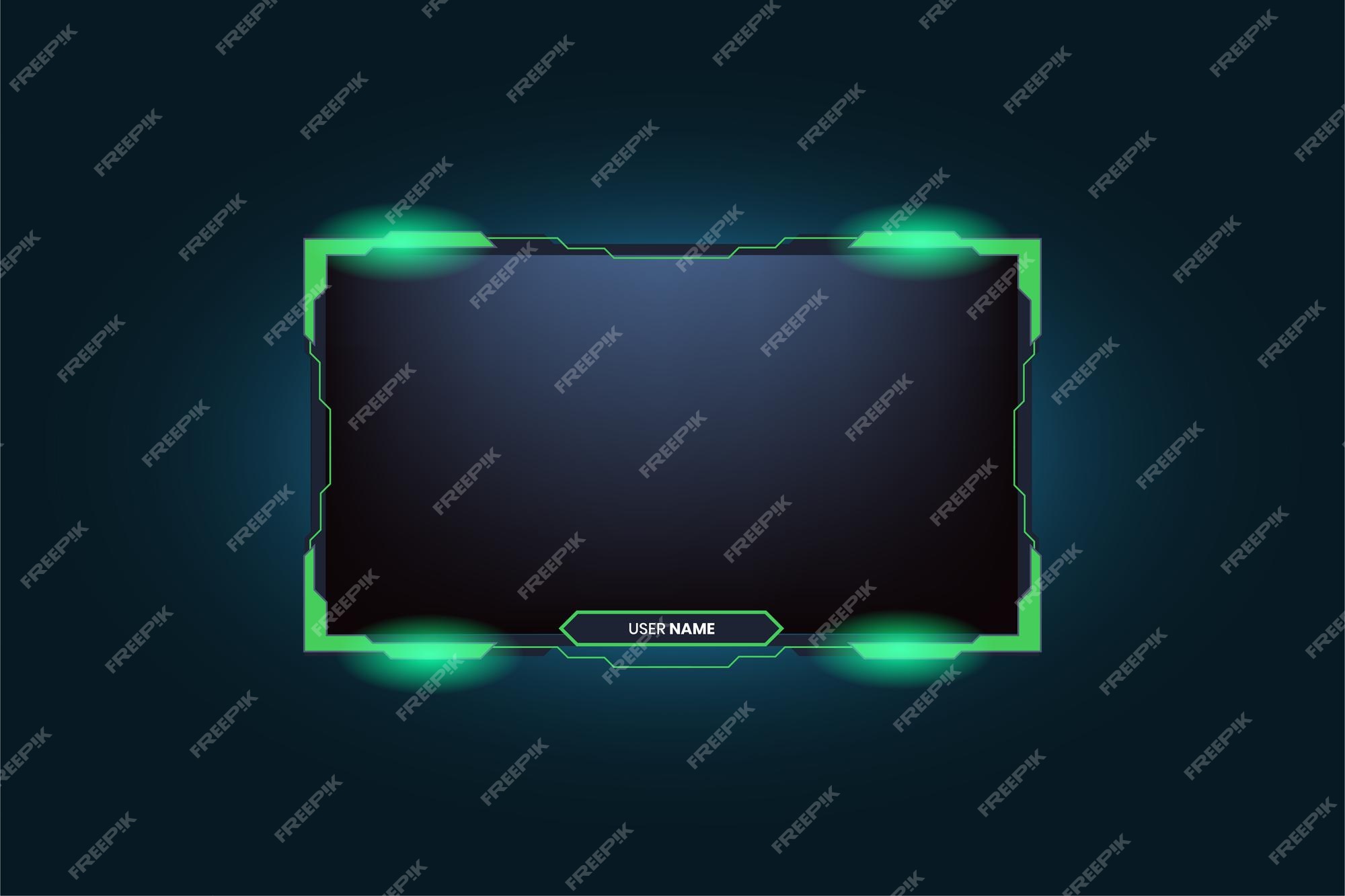 Premium Vector | Green screen overlay vector on a dark background ...