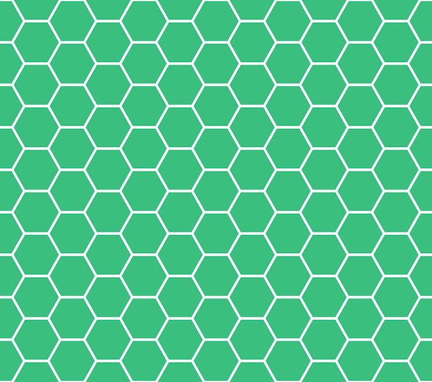 Green Seamless Honeycomb Pattern