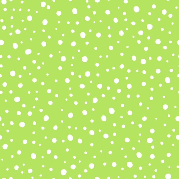 Vector green seamless pattern with white dots