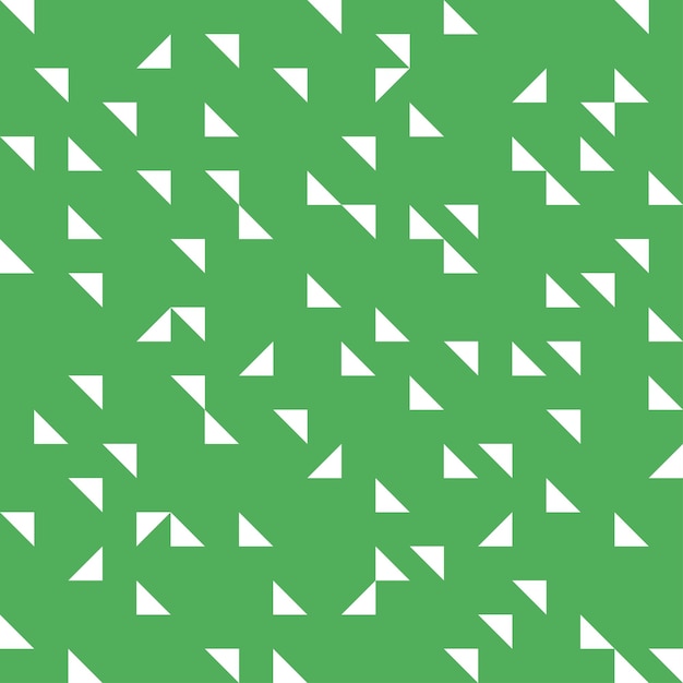 Premium Vector | Green seamless pattern with white triangles.