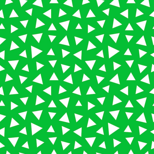 Premium Vector | Green seamless pattern with white triangles