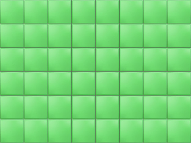 Green seamless subway tile pattern with square elements.