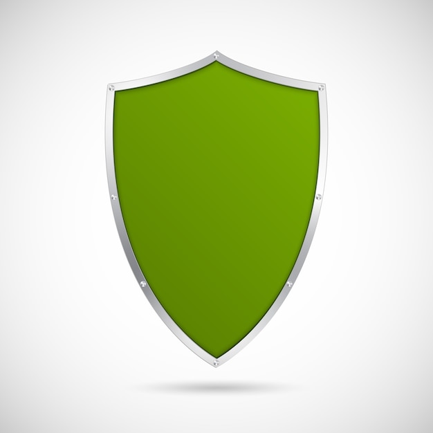 Green shield icon.