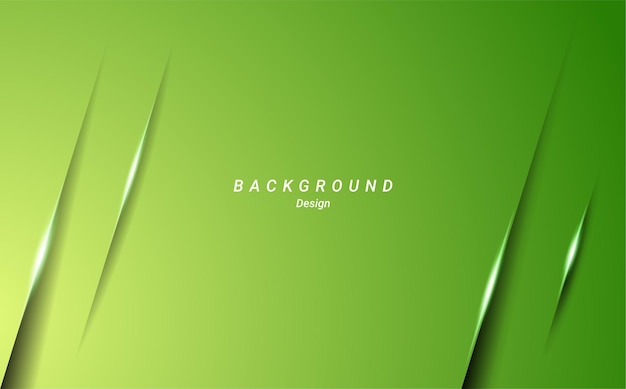 Green shiny shape gradient geometric minimalist template background design