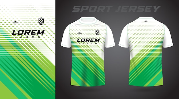 green shirt sport jersey design