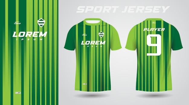 green shirt sport jersey design