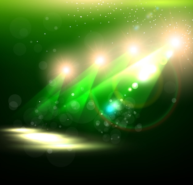 Green show scanner creativeness background