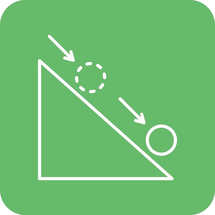 Vector a green sign with a circle and a circle on it