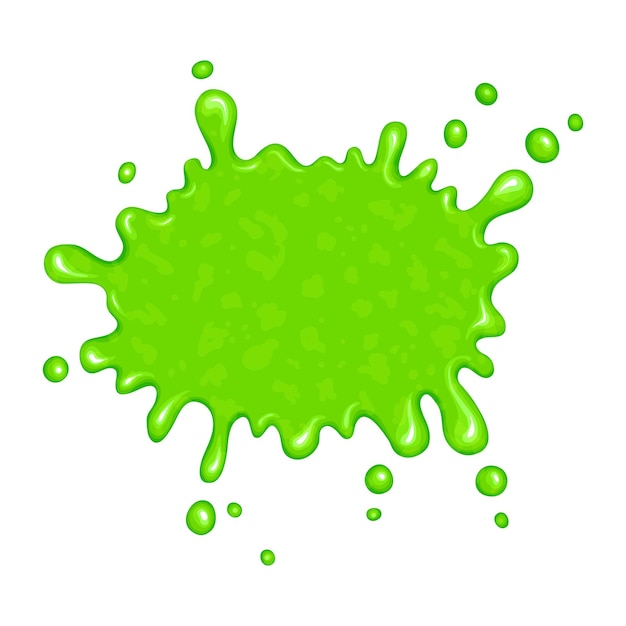 Vector green slime sign isolated on a white background