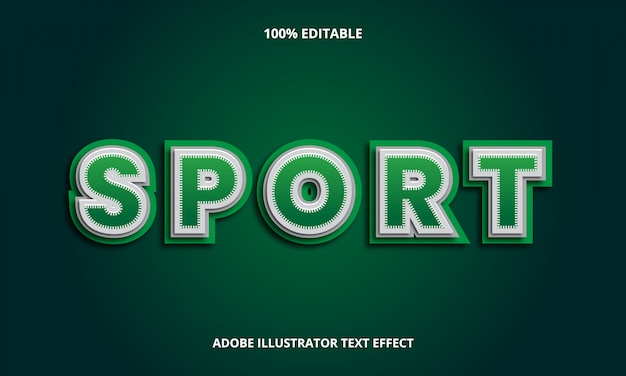 Green Sport Text Editable