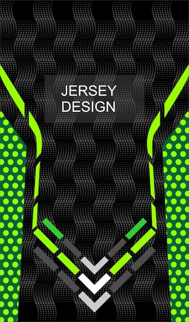 Vector green sports jersey design