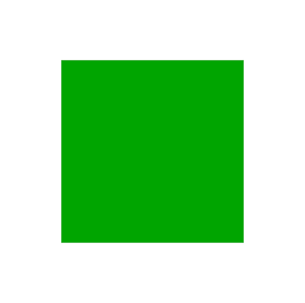 A green square vector sign green block icon