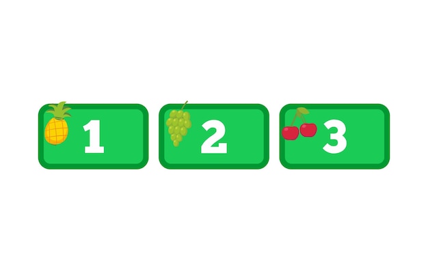 Зеленый квадрат с виноградом и зелеными квадратами.