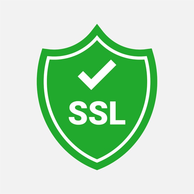 green SSL certified label sticker for websites apps online transactions ensuring secure connection