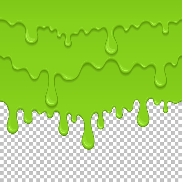 Vector green sticky liquid seamless element