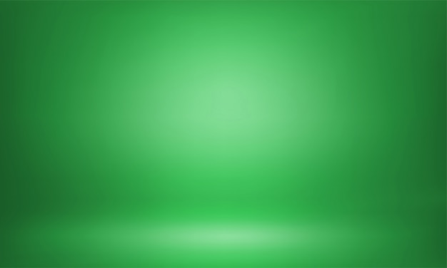 Green studio backdrop 3D room lightbox background
