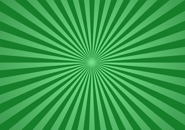 Green sunburst background