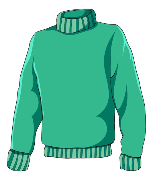 Premium Vector | Green sweater