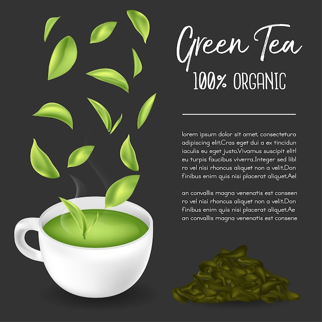 Green tea,green tea leaf