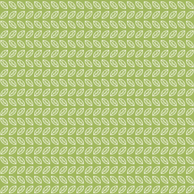 Green tea leaves seamless pattern