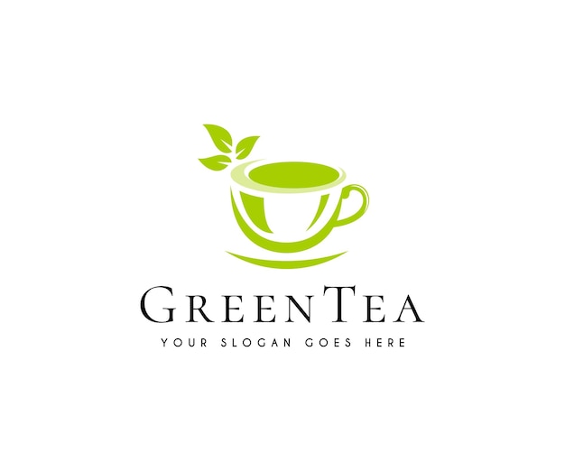 Green Tea Logo Design template