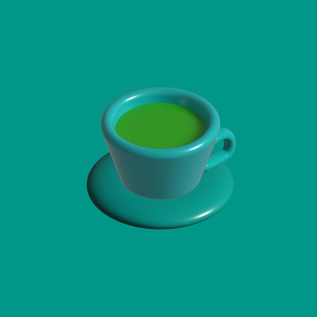 ベクトル 緑茶のロゴ